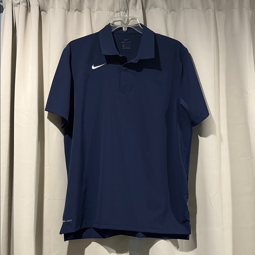 Nike Blue Polo Shirt Athletic Casual Wear